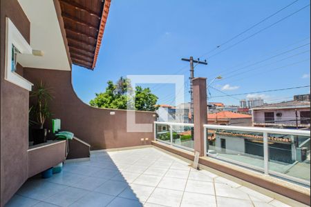 Varanda da Sala de casa à venda com 3 quartos, 440m² em Vila Pires, Santo André