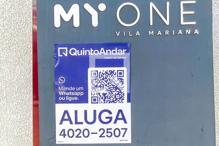 Plaquinha de kitnet/studio para alugar com 1 quarto, 27m² em Vila Mariana, São Paulo