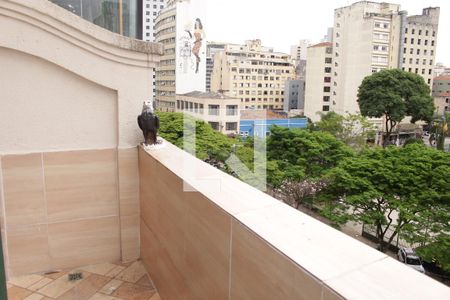 Varanda Sala/Quarto de apartamento para alugar com 1 quarto, 55m² em Campos Elíseos, São Paulo