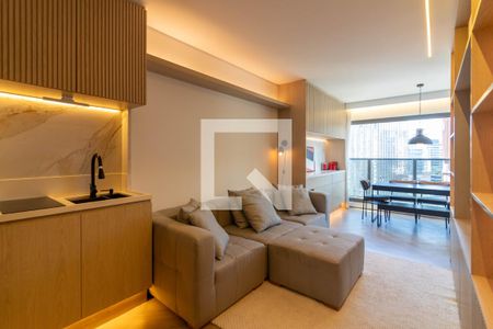 Sala de apartamento à venda com 1 quarto, 45m² em Itaim Bibi, São Paulo