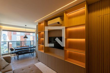 Sala de apartamento à venda com 1 quarto, 45m² em Itaim Bibi, São Paulo