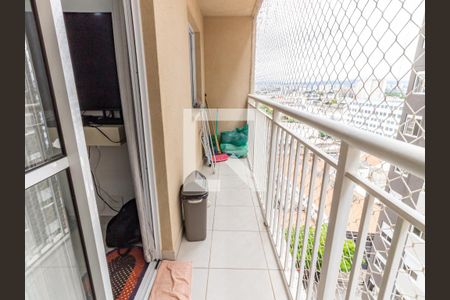 Varanda da Sala/Cozinha de apartamento para alugar com 1 quarto, 28m² em Belenzinho, São Paulo