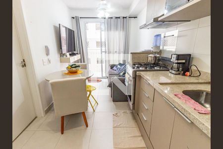 Sala/Cozinha de apartamento para alugar com 1 quarto, 28m² em Belenzinho, São Paulo