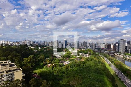 Vista da Varanda de apartamento para alugar com 2 quartos, 142m² em Jardim Fonte do Morumbi, São Paulo