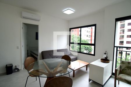 Sala de apartamento à venda com 1 quarto, 45m² em Pinheiros, São Paulo