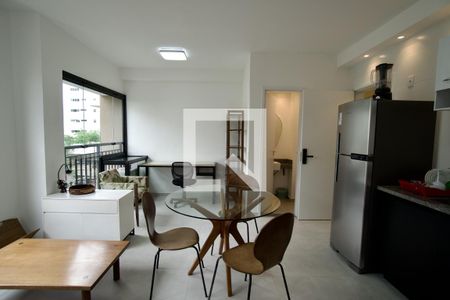 Sala de apartamento à venda com 1 quarto, 45m² em Pinheiros, São Paulo