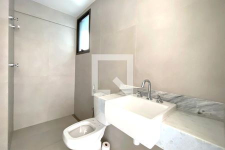 Banheiro de apartamento à venda com 1 quarto, 45m² em Estoril, Belo Horizonte