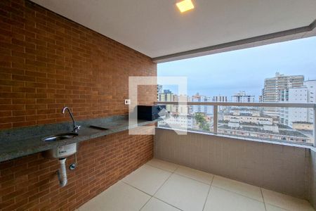 Sacada de apartamento para alugar com 1 quarto, 48m² em Guilhermina, Praia Grande