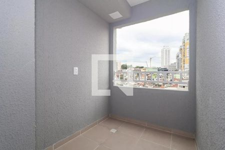 Varanda da Sala/Cozinha de apartamento à venda com 2 quartos, 32m² em Vila Plana, São Paulo