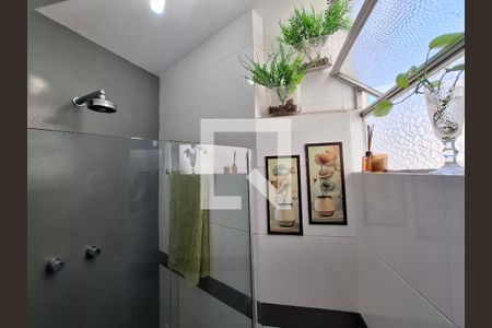 Banheiro da suíte  de apartamento à venda com 3 quartos, 100m² em Flamengo, Rio de Janeiro
