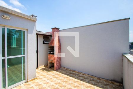 Área de serviço/Área externa de apartamento à venda com 2 quartos, 57m² em Vila Lutécia, Santo André