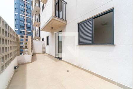 Varanda e Quintal  de apartamento à venda com 2 quartos, 53m² em Campestre, Santo André