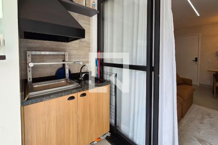 Sacada da Sala/Cozinha de apartamento para alugar com 1 quarto, 42m² em Centro, São Bernardo do Campo
