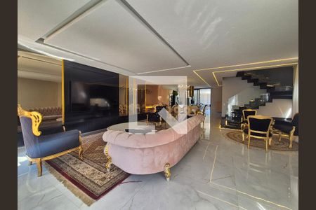 Sala  de casa de condomínio à venda com 4 quartos, 400m² em Recreio dos Bandeirantes, Rio de Janeiro