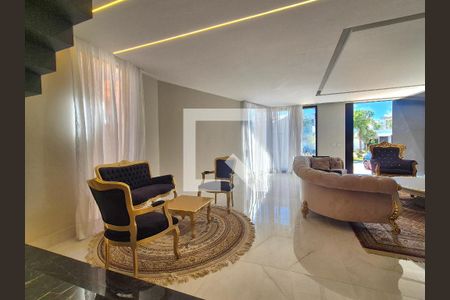 Sala  de casa de condomínio à venda com 4 quartos, 400m² em Recreio dos Bandeirantes, Rio de Janeiro