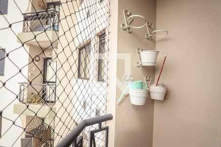 Varanda da Sala de apartamento à venda com 2 quartos, 56m² em Jardim Taboao, São Paulo