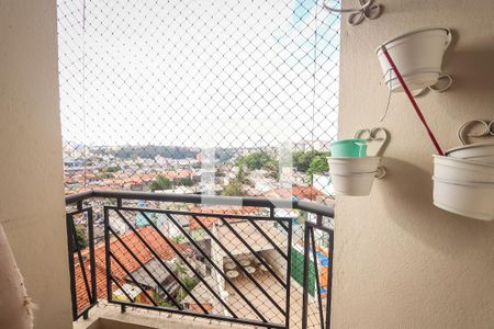 Varanda da Sala de apartamento à venda com 2 quartos, 56m² em Jardim Taboao, São Paulo