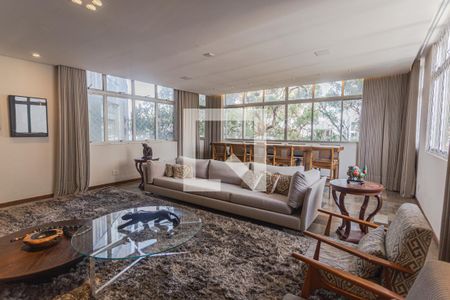 Sala 1 de apartamento à venda com 4 quartos, 301m² em Serra, Belo Horizonte