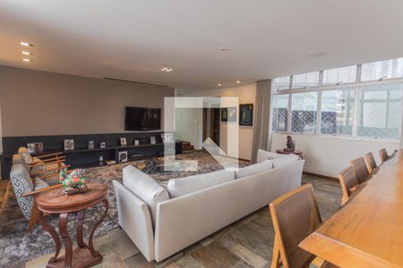 Sala 1 de apartamento à venda com 4 quartos, 301m² em Serra, Belo Horizonte