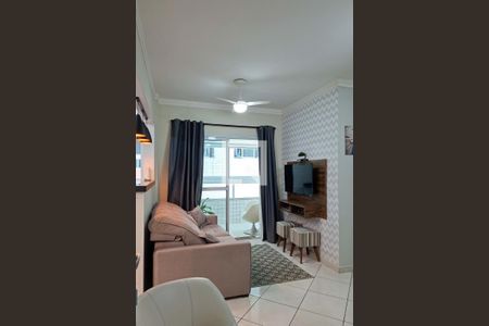 Sala de apartamento para alugar com 1 quarto, 55m² em Guilhermina, Praia Grande