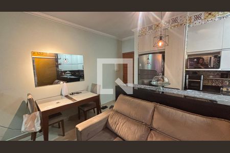Sala  de apartamento para alugar com 2 quartos, 50m² em Parque Oratório, Santo André