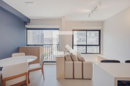 Sala de apartamento à venda com 1 quarto, 35m² em Pinheiros, São Paulo