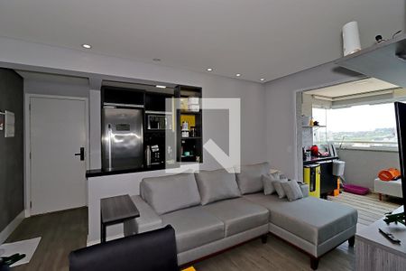 Sala de apartamento à venda com 2 quartos, 60m² em Vila Valparaíso, Santo André