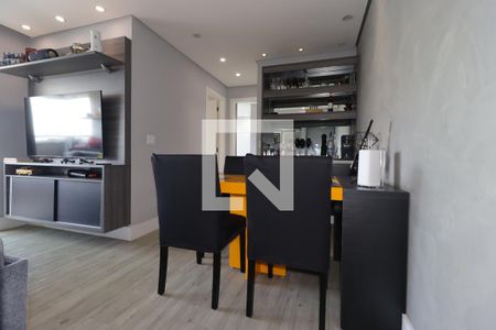 Sala de Jantar de apartamento à venda com 2 quartos, 60m² em Vila Valparaíso, Santo André