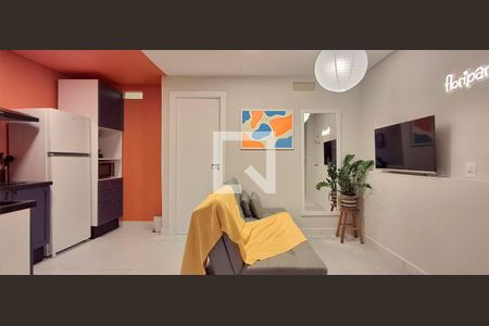 Sala de apartamento para alugar com 1 quarto, 40m² em Morro das Pedras, Florianópolis