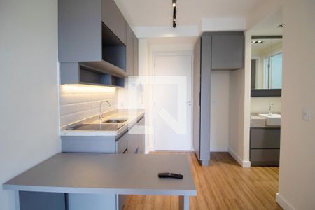 Sala/Cozinha de apartamento para alugar com 1 quarto, 27m² em Pinheiros, São Paulo