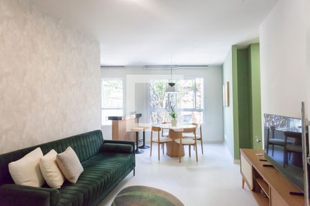 sala  de apartamento à venda com 2 quartos, 66m² em Sion, Belo Horizonte