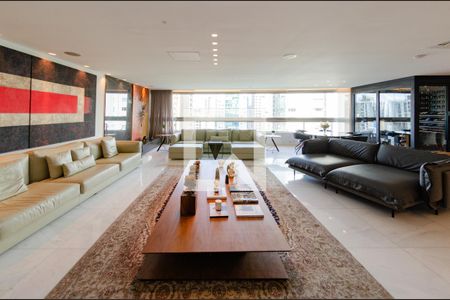 Sala de apartamento à venda com 4 quartos, 398m² em Belvedere, Belo Horizonte