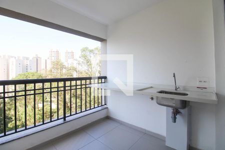 Varanda da Sala de apartamento para alugar com 3 quartos, 82m² em Vila Andrade, São Paulo