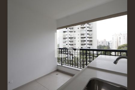 Varanda da Sala de apartamento para alugar com 3 quartos, 82m² em Vila Andrade, São Paulo