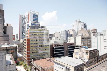 Studio - Sala / Quarto Vista de kitnet/studio para alugar com 1 quarto, 33m² em Centro Histórico, Porto Alegre