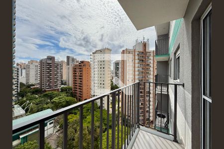 Sacada  de apartamento à venda com 1 quarto, 28m² em Campo Belo, São Paulo