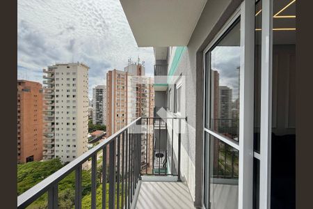 Sacada  de apartamento à venda com 1 quarto, 28m² em Campo Belo, São Paulo