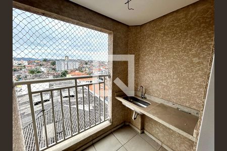 Varanda da Sala de apartamento à venda com 2 quartos, 66m² em Vila Galvão, Guarulhos