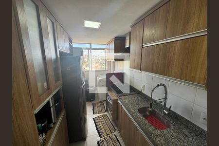 Cozinha e área de serviço de apartamento à venda com 2 quartos, 51m² em Jardim Alvorada, Belo Horizonte