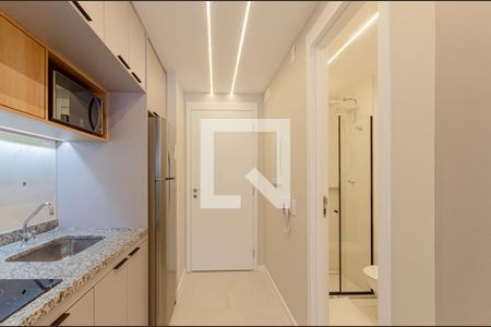 Cozinha de kitnet/studio para alugar com 1 quarto, 27m² em Ipiranga, São Paulo