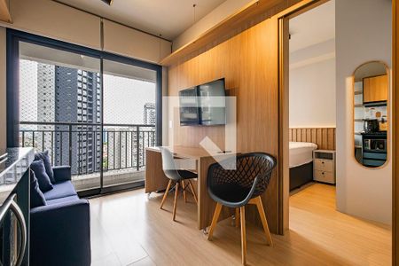 Sala/Cozinha de apartamento à venda com 1 quarto, 30m² em Sumaré, São Paulo