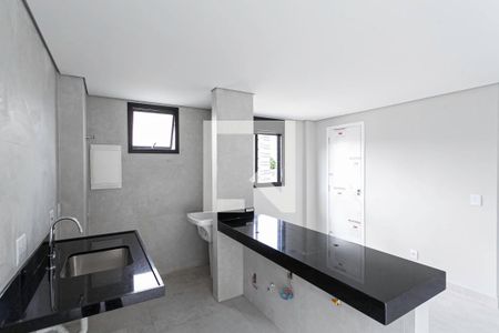Sala/Cozinha de apartamento à venda com 2 quartos, 61m² em Santo Antônio, Belo Horizonte