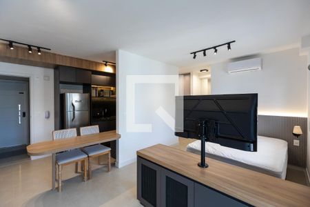 Cozinha/Quarto/Sala de kitnet/studio para alugar com 1 quarto, 43m² em Centro, Campinas