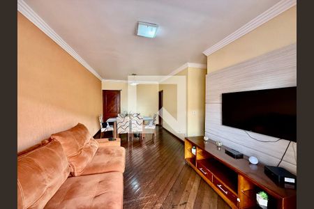 Sala de apartamento à venda com 4 quartos, 107m² em Caiçara-Adelaide, Belo Horizonte