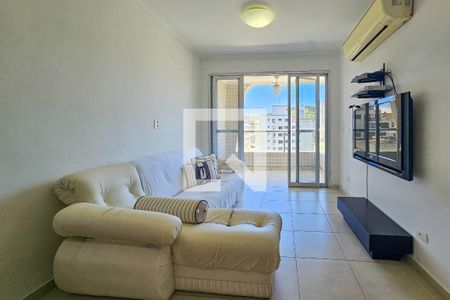 Sala de apartamento para alugar com 3 quartos, 90m² em Jardim Las Palmas, Guarujá