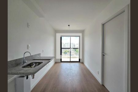 Sala/Cozinha de apartamento à venda com 1 quarto, 27m² em Moema, São Paulo