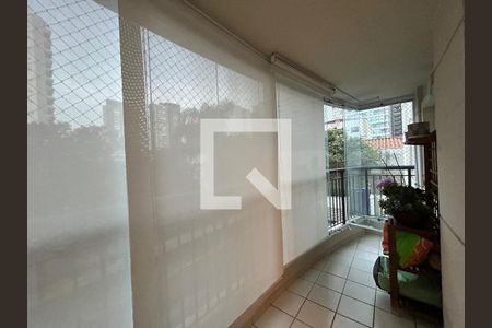 Varanda da Sala de apartamento à venda com 2 quartos, 74m² em Brooklin, São Paulo
