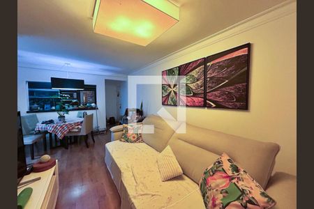 Sala  de apartamento à venda com 2 quartos, 74m² em Brooklin, São Paulo