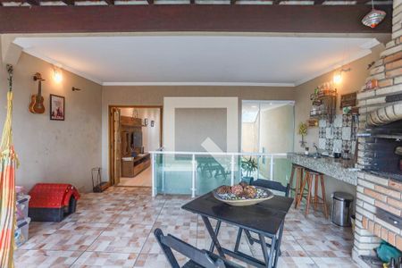 Varanda da sala  de casa à venda com 3 quartos, 180m² em Vila Nogueira, Diadema