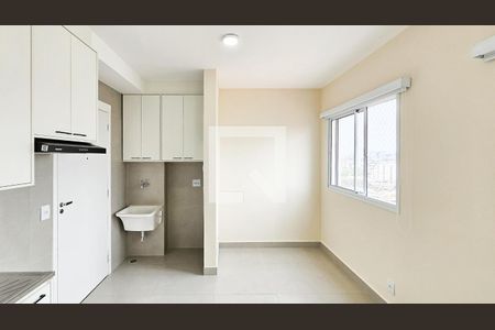 Sala e cozinha de apartamento para alugar com 2 quartos, 35m² em Vila Sul Americana, Barueri